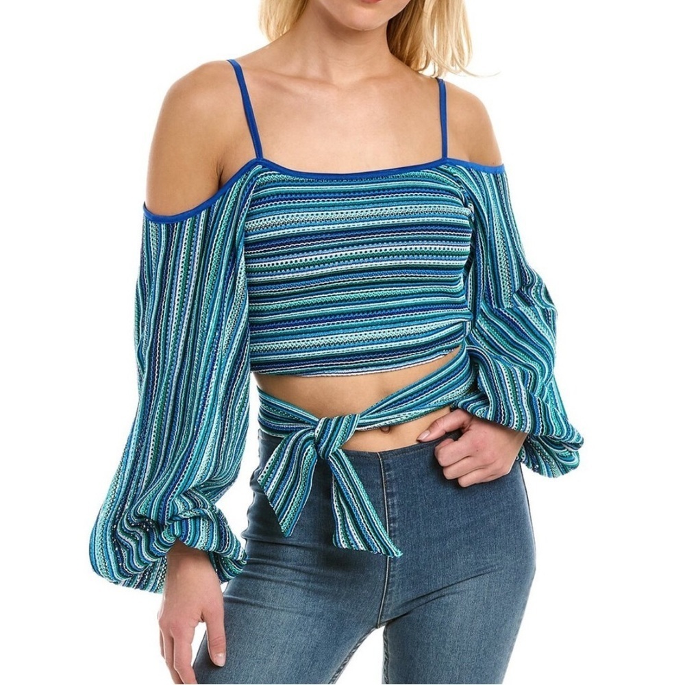 Ramy Brook Ziva Stripe Crop Top